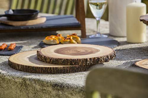 Kitchencraft Artesà Árbol tronco tabla de quesos/bandeja con borde de corteza de madera natural, 30 cm (12 "), diseño redondo, madera, marrón, 30 x 30 x 2,2 cm Kitchencraft Artesà Árbol tronco tabla de quesos/bandeja con borde de corteza de madera natural, 30 cm (12 "), diseño redondo, madera, marrón, 30 x 30 x 2,2 cm