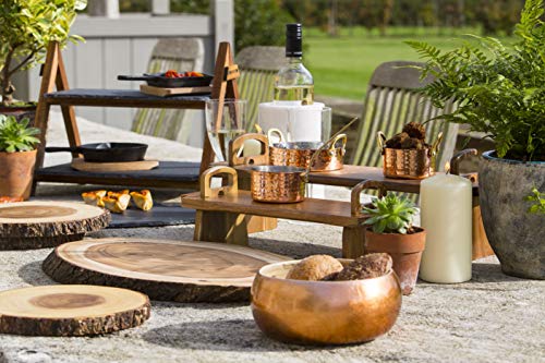 Kitchencraft Artesà Árbol tronco tabla de quesos/bandeja con borde de corteza de madera natural, 30 cm (12 "), diseño redondo, madera, marrón, 30 x 30 x 2,2 cm Kitchencraft Artesà Árbol tronco tabla de quesos/bandeja con borde de corteza de madera natural, 30 cm (12 "), diseño redondo, madera, marrón, 30 x 30 x 2,2 cm