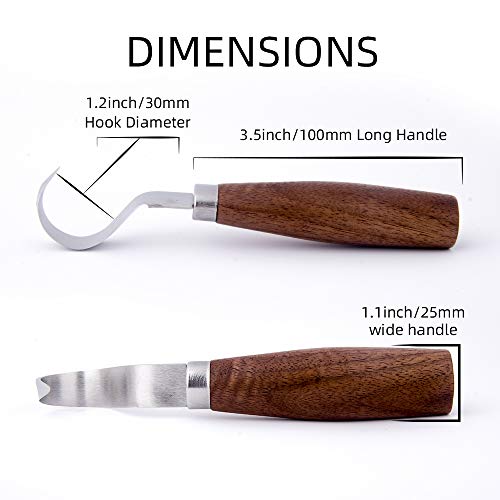 Kits de cuchillos para tallar madera Set de herramientas para principiantes SIMILKY Kit de tallado 5 en 3 - Incluye cuchillo para tallar, cuchillo Whittling, cuchillo para tallar astillas-Update Bag