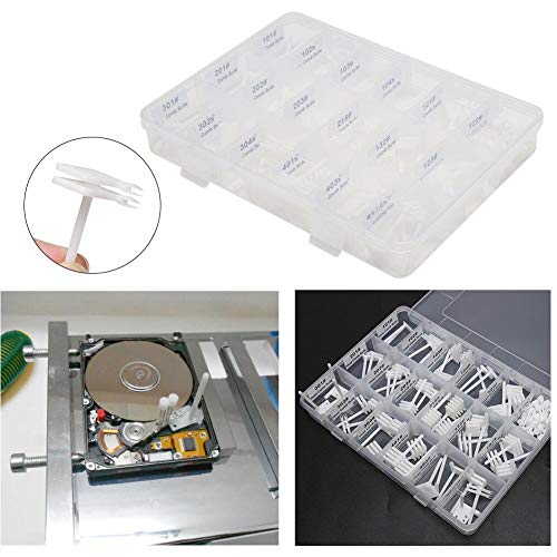 Kits de reparación de disco duro,99 piezas 2.5 3.5 pulgadas Reparación de disco duro Herramientas de reemplazo de cabeza magnética Herramientas de recuperación de datos resistentes al desgaste para M Kits de reparación de disco duro,99 piezas 2.5 3.5 pulgadas Reparación de disco duro Herramientas de reemplazo de cabeza magnética Herramientas de recuperación de datos resistentes al desgaste para M