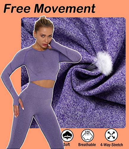 KIWI RATA Leggins Deportivos Mujer Push up Mallas Pantalones Cintura Alta Yoga Leggings Pantalón Moda Sin Costuras para Fitness Running Deporte Elásticos y Transpirables