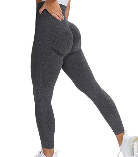 KIWI RATA Leggins Deportivos sin Costuras Mujer Mallas Pantalones Fitness Push up de Cintura Alta Yoga Leggings Pantalón Estiramiento para Running Deporte y Pilates