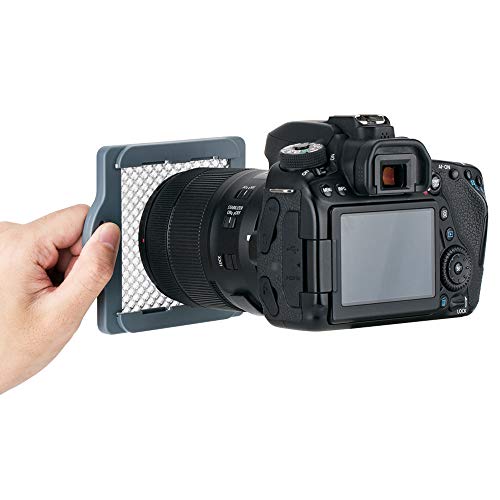 Kiwifotos Disco de filtro cuadrado universal para calibración de color dentro de la cámara o postproducción (se adapta a un diámetro de lente de hasta 82 mm)