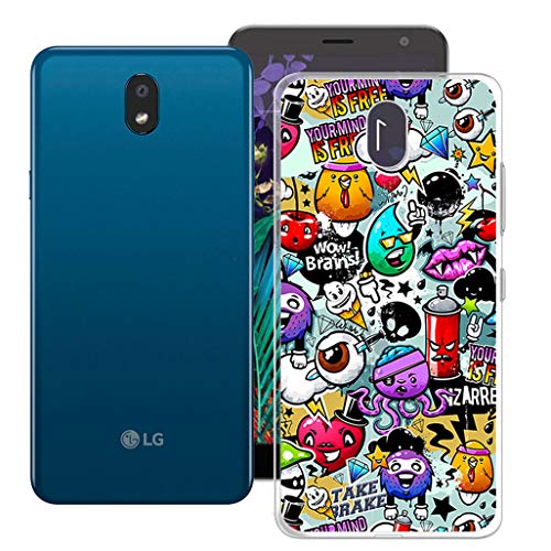 KJYF Funda para LG K30 2019 (5.45"), Premium Anti Deslizamiento Caso Case Cover Transparent Silicona Suave TPU Carcasa Gel Fina de Fundas para LG K30 2019 - Dibujos Animados KJYF Funda para LG K30 2019 (5.45"), Premium Anti Deslizamiento Caso Case Cover Transparent Silicona Suave TPU Carcasa Gel Fina de Fundas para LG K30 2019 - Dibujos Animados