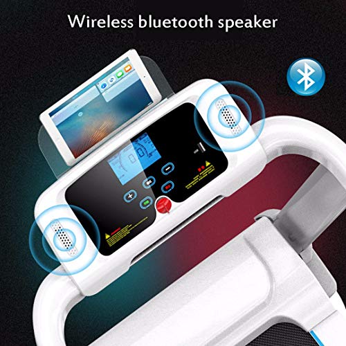 KKKKKK Cinta de Correr Plegable, Máquina Multifuncional para Caminar en Casa, Motor Silencioso, Conexión Bluetooth para Reproducción Inalámbrica, Equilibrio y Absorción de Impactos