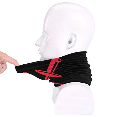 KKLDOGS Esgrima espadas de microfibra calentador de cuello bufanda para el clima frío invierno deportes al aire libre bandana pasamontañas unisex