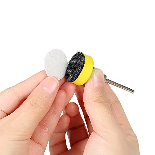 KKmoon 1"lijado disco lijado disco 100-3000 papel de lija con 1 pulgada abrasivo placa de almohadilla polaco + 1/8" mango para herramienta rotativa Dremel (100piezas 25mm) KKmoon 1"lijado disco lijado disco 100-3000 papel de lija con 1 pulgada abrasivo placa de almohadilla polaco + 1/8" mango para herramienta rotativa Dremel (100piezas 25mm)