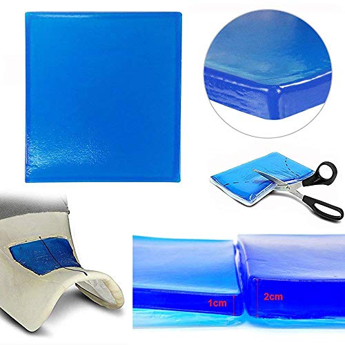 KKmoon Alfombrillas de Gel para Asiento de Motocicleta, Gel Asiento Moto Comfortable (25 x 25 x 2cm)