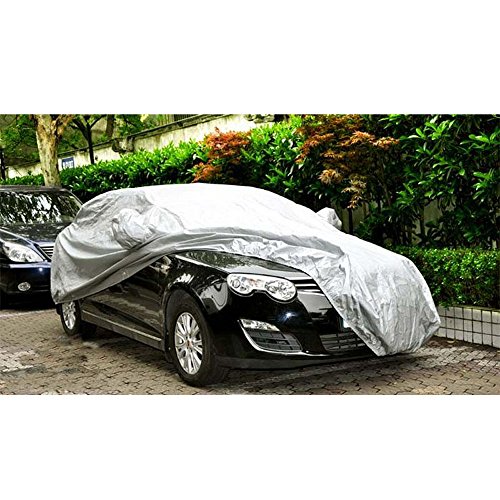 KKmoon Cubierta de Coche Funda de Coche Exterior Anti-UV Transpirable Resistente al Polvo Rasguno Nieve (5.3 x 2.0 x 1.5M)