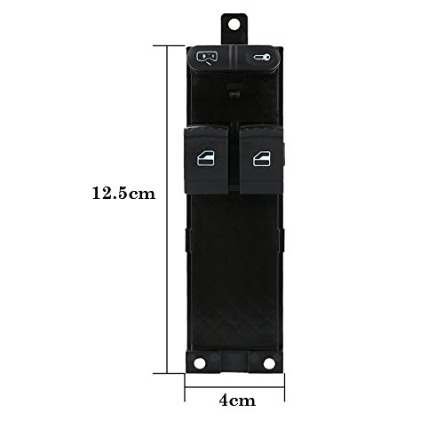 KKmoon Interruptor de Control de Ventana, Electrónico Panel Principal Elevalunas Interruptor de Botón para VW Golf MK4 2 Door 99-07