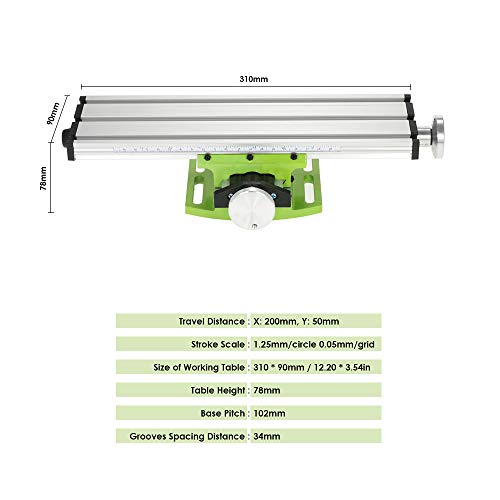 KKmoon Mini Fresadora Metal,Fresadora de Mesa BG6300