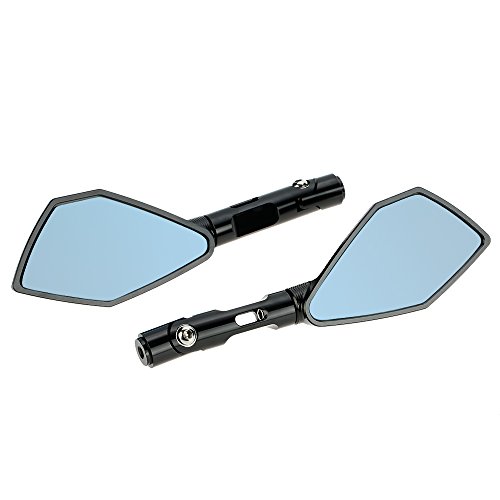 KKmoon Par de Espejo Retrovisor de Motocicleta de CNC Aluminio Retrovisor Lateral Universal Elegante para Bicicleta Eléctrica de Scooter KKmoon Par de Espejo Retrovisor de Motocicleta de CNC Aluminio Retrovisor Lateral Universal Elegante para Bicicleta Eléctrica de Scooter