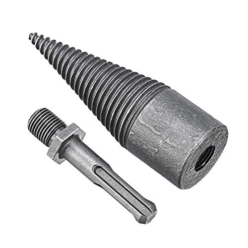 KKmoon Tronco de troncos de madera Martillo eléctrico Broca Divisor Cono Leña Split KKmoon Tronco de troncos de madera Martillo eléctrico Broca Divisor Cono Leña Split