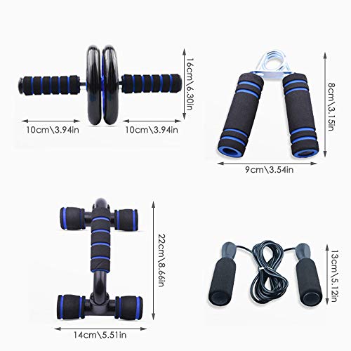 KKTECT Kit de Rodillo de Rueda AB 5 en 1, Prensa Abdominal, Máquina de Entrenamiento Abdominal, Ejercitador Abdominal, Músculo del Entrenamiento, para Gimnasio en casa Entrenamiento