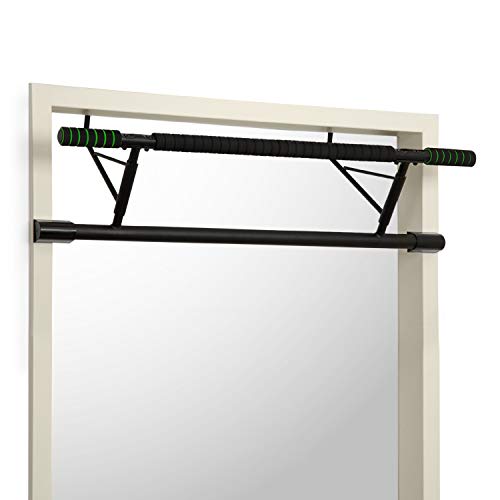 Klarfit In-Door Barra de dominadas Barra de Ejercicios Acoplable en Puerta Agarre Ancho/Estrecho Ocupa Poco Espacio Fácil de Montar Acero pulverizado 130 kg Acolchado EVA Negro Klarfit In-Door Barra de dominadas Barra de Ejercicios Acoplable en Puerta Agarre Ancho/Estrecho Ocupa Poco Espacio Fácil de Montar Acero pulverizado 130 kg Acolchado EVA Negro