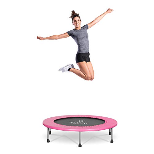 Klarfit Rocketbaby Cama elástica - Superficie de Salto de 96 cm, Hecho de Polipropileno, Estructura Rematada con Revestimiento en Polvo, Resiste hasta 100 kg, Apto para Interiores, Rosa Klarfit Rocketbaby Cama elástica - Superficie de Salto de 96 cm, Hecho de Polipropileno, Estructura Rematada con Revestimiento en Polvo, Resiste hasta 100 kg, Apto para Interiores, Rosa