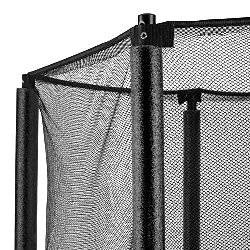Klarfit Rocketkid cama elástica infantil (140 cm de diámetro, red de seguridad, apta para exterior o interior, peso máximo 50 kg, varillas acolchadas, gran estabilidad) - negro Klarfit Rocketkid cama elástica infantil (140 cm de diámetro, red de seguridad, apta para exterior o interior, peso máximo 50 kg, varillas acolchadas, gran estabilidad) - negro