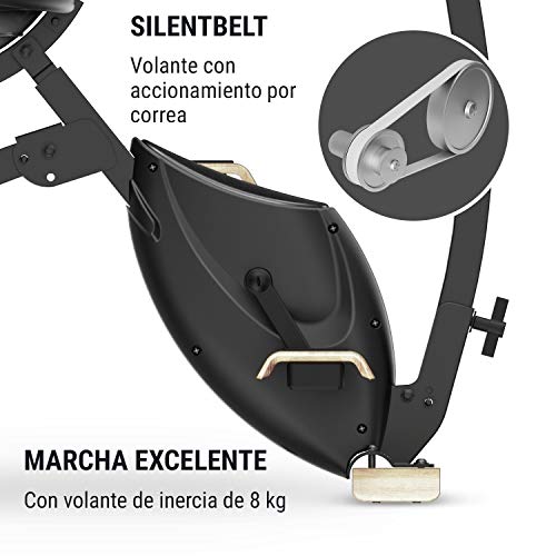 Klarfit Roomik Cycle Bicicleta estática con balón de Gimnasia - Bici de Fitness , Volante de inercia de 8 kg , 8 resistencias , Tracción de Correa , Soporte de Tablet , Abedul , 100 kg , Negro-marrón Klarfit Roomik Cycle Bicicleta estática con balón de Gimnasia - Bici de Fitness , Volante de inercia de 8 kg , 8 resistencias , Tracción de Correa , Soporte de Tablet , Abedul , 100 kg , Negro-marrón