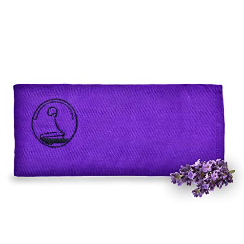 KlarGeist® Cojín para ojos de lavanda, color morado.