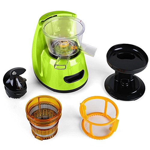 Klarstein Fruitpresso Saftpresse licuadora Vertical (150W Potencia, 70 RPM/min, 600ml Capacidad, Separador Pulpa, 2 velocidades, Accesorios, Pilon, receptaculos, Cepillo y Filtro, Verde) Klarstein Fruitpresso Saftpresse licuadora Vertical (150W Potencia, 70 RPM/min, 600ml Capacidad, Separador Pulpa, 2 velocidades, Accesorios, Pilon, receptaculos, Cepillo y Filtro, Verde)