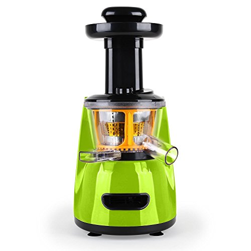 Klarstein Fruitpresso Saftpresse licuadora Vertical (150W Potencia, 70 RPM/min, 600ml Capacidad, Separador Pulpa, 2 velocidades, Accesorios, Pilon, receptaculos, Cepillo y Filtro, Verde)