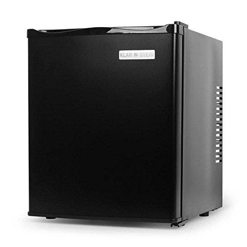 Klarstein MKS-10 - Minibar, Mini nevera, Nevera para bebidas, Clase A, 19 Litros, Bajo consumo, Muy silenciosa, 0 dB, aprox. 38 x 47 x 38 cm (An x Al x Pr), Exterior negro mate, Negro Klarstein MKS-10 - Minibar, Mini nevera, Nevera para bebidas, Clase A, 19 Litros, Bajo consumo, Muy silenciosa, 0 dB, aprox. 38 x 47 x 38 cm (An x Al x Pr), Exterior negro mate, Negro