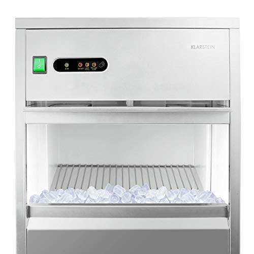 Klarstein Powericer Premium Edition XXL - Maquina de hielo industrial, Fabricadora de cubitos, Capacidad 25kg/24 hs, 160Q Potencia, Revestimiento anti-olores, Pala incluída, Depósito 6kg Klarstein Powericer Premium Edition XXL - Maquina de hielo industrial, Fabricadora de cubitos, Capacidad 25kg/24 hs, 160Q Potencia, Revestimiento anti-olores, Pala incluída, Depósito 6kg