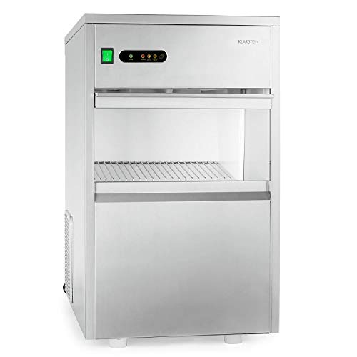 Klarstein Powericer Premium Edition XXL - Maquina de hielo industrial, Fabricadora de cubitos, Capacidad 25kg/24 hs, 160Q Potencia, Revestimiento anti-olores, Pala incluída, Depósito 6kg Klarstein Powericer Premium Edition XXL - Maquina de hielo industrial, Fabricadora de cubitos, Capacidad 25kg/24 hs, 160Q Potencia, Revestimiento anti-olores, Pala incluída, Depósito 6kg