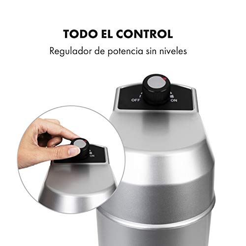 Klarstein Pro Kraftprotz Batidora para bedidas - 300W, capacidad 0.9 litros, agitador, batidora de leche y proteína, mezclador de bebidas, acero inoxidable, plata