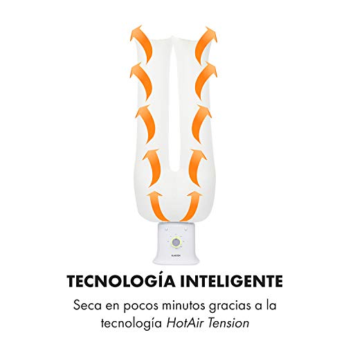 KLARSTEIN ShirtButler Deluxe Secadora y planchadora automática - 2 en 1: Secadora y planchadora, Calentador de Seguridad de 1250 W, tecnología HotAir Tension, Temporizador: 0-180 MIB. Nylon Oxford KLARSTEIN ShirtButler Deluxe Secadora y planchadora automática - 2 en 1: Secadora y planchadora, Calentador de Seguridad de 1250 W, tecnología HotAir Tension, Temporizador: 0-180 MIB. Nylon Oxford