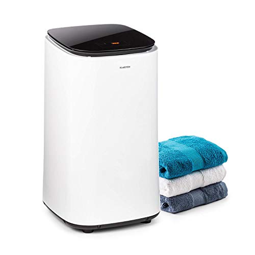 KLARSTEIN Zap Dry - Secadora, Potencia 820 W, Capacidad 50 L, 3 programas, Tambor de Acero Inoxidable, Panel de Control táctil, Tapa con Vidrio de Seguridad, Recogecable, Pantalla LED, Blanco Floral KLARSTEIN Zap Dry - Secadora, Potencia 820 W, Capacidad 50 L, 3 programas, Tambor de Acero Inoxidable, Panel de Control táctil, Tapa con Vidrio de Seguridad, Recogecable, Pantalla LED, Blanco Floral