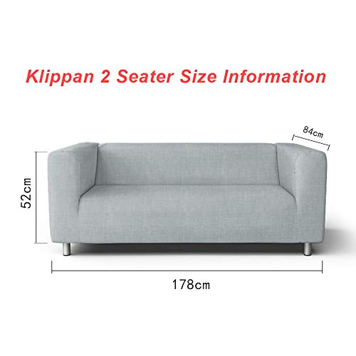 Klippan - Funda de sofá para sofá IKEA de 2 plazas Klippan Loveseat de repuesto, poliéster, color verde