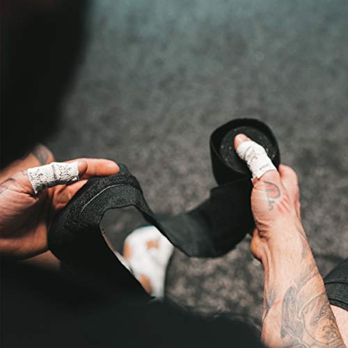 Klokov - Vendas para Rodilla, para Entrenamiento Crossfit, de Fuerza y con Pesas - Negro Klokov - Vendas para Rodilla, para Entrenamiento Crossfit, de Fuerza y con Pesas - Negro