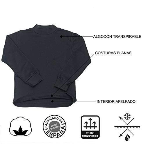 KLOTTZ - Camiseta Carnaval Manga Larga niños Fabio Halloween. Polo Cuello semicisne e Interior Afelpado. Niñas Color: Marron Talla: 6 KLOTTZ - Camiseta Carnaval Manga Larga niños Fabio Halloween. Polo Cuello semicisne e Interior Afelpado. Niñas Color: Marron Talla: 6