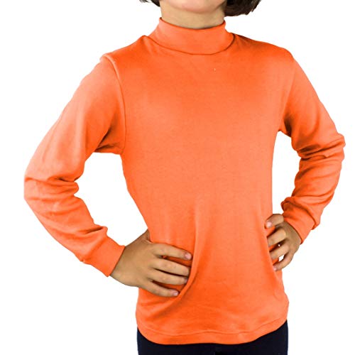 KLOTTZ - Camiseta Carnaval Manga Larga niños Fabio Halloween. Polo Cuello semicisne e Interior Afelpado. Niñas Color: Marron Talla: 6