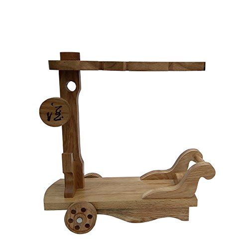 KMYX Protección del Medio Ambiente Natural de Madera Maciza de Roble Skate/Scooter Wine Rack Wine Cup Racks Características de la Barra Creativa Gift Bottle Display Rack