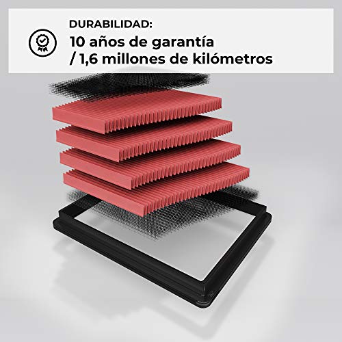 K&N 33-3004 Filtro de Aire Coche, Lavable y Reutilizable K&N 33-3004 Filtro de Aire Coche, Lavable y Reutilizable