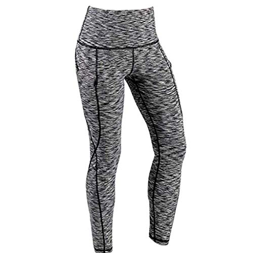 Kneris Mallas Push Up Mujer Leggins Deportivas Yoga Fitness Running Pilates Alta Cintura Transpirables con Bolsillos