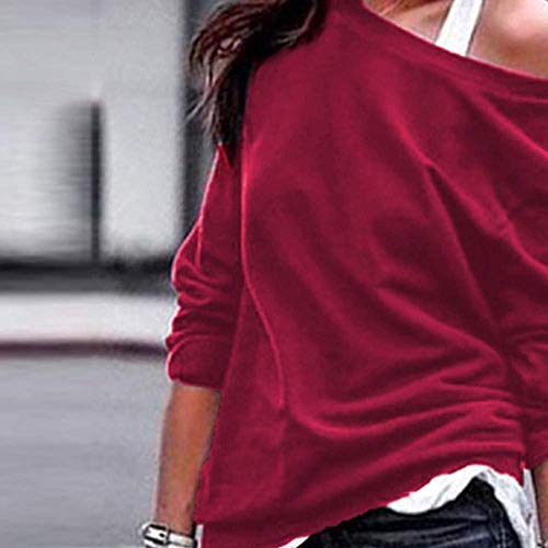 Kneris Mujer Sudadera Manga Larga Casual Cuello Redondo Jersey Suéter Kneris Mujer Sudadera Manga Larga Casual Cuello Redondo Jersey Suéter