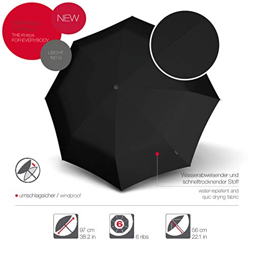 Knirps Paraguas Negro, 38.25