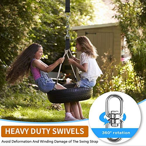 KNMY Correas de Hamacas para Exteriores, 150 CM Hamaca Correas Árbol, Columpio para Colgar Árboles Cinta de Fibra de Poliéster, con Mosquetón, Almohadillas de Protección, Hebillas Giratorias KNMY Correas de Hamacas para Exteriores, 150 CM Hamaca Correas Árbol, Columpio para Colgar Árboles Cinta de Fibra de Poliéster, con Mosquetón, Almohadillas de Protección, Hebillas Giratorias