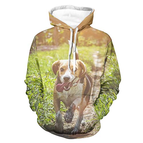 Knowikonwn Sudadera para hombre con pelo de alambre y puntero Griffin Fashion - Pet Dog Comfort Otoño Tops blanco 2XL