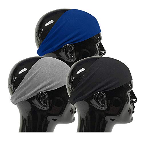 Knowing 3 Paquetes Diadema para Hombre, Diadema para Hombre, Diadema Unisex Que Absorbe la Humedad y Elástica, Diadema Deportiva para Correr, Ciclismo, Yoga, Baloncesto (3 Colores) Knowing 3 Paquetes Diadema para Hombre, Diadema para Hombre, Diadema Unisex Que Absorbe la Humedad y Elástica, Diadema Deportiva para Correr, Ciclismo, Yoga, Baloncesto (3 Colores)