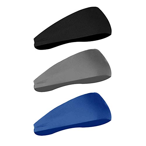 Knowing 3 Paquetes Diadema para Hombre, Diadema para Hombre, Diadema Unisex Que Absorbe la Humedad y Elástica, Diadema Deportiva para Correr, Ciclismo, Yoga, Baloncesto (3 Colores) Knowing 3 Paquetes Diadema para Hombre, Diadema para Hombre, Diadema Unisex Que Absorbe la Humedad y Elástica, Diadema Deportiva para Correr, Ciclismo, Yoga, Baloncesto (3 Colores)