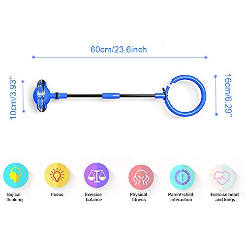 Knowing Bola de Salto de Tobillo, Anillo de Salto Intermitente, LED Plegable Saltar Bola, Colorida Anillo de Salto de Tobillo, para Niños Juegos Divertidos para Adultos Deportes Aire Libre (Azul) Knowing Bola de Salto de Tobillo, Anillo de Salto Intermitente, LED Plegable Saltar Bola, Colorida Anillo de Salto de Tobillo, para Niños Juegos Divertidos para Adultos Deportes Aire Libre (Azul)