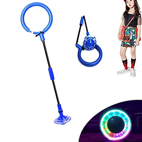 Knowing Bola de Salto de Tobillo, Anillo de Salto Intermitente, LED Plegable Saltar Bola, Colorida Anillo de Salto de Tobillo, para Niños Juegos Divertidos para Adultos Deportes Aire Libre (Azul) Knowing Bola de Salto de Tobillo, Anillo de Salto Intermitente, LED Plegable Saltar Bola, Colorida Anillo de Salto de Tobillo, para Niños Juegos Divertidos para Adultos Deportes Aire Libre (Azul)