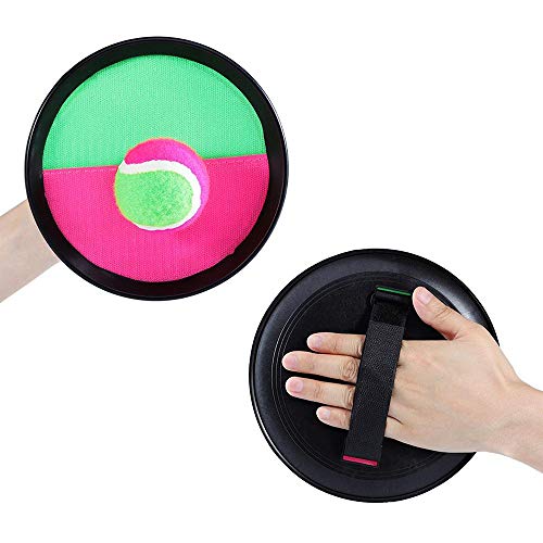 Knowing Lanzamiento Juguetes, Catch Paddle Game Set, 4 Paletas 2 Bolas, Juego Deportivo Paletas de Disco Toss Ball, con Bolsa Dealmacenamiento Knowing Lanzamiento Juguetes, Catch Paddle Game Set, 4 Paletas 2 Bolas, Juego Deportivo Paletas de Disco Toss Ball, con Bolsa Dealmacenamiento