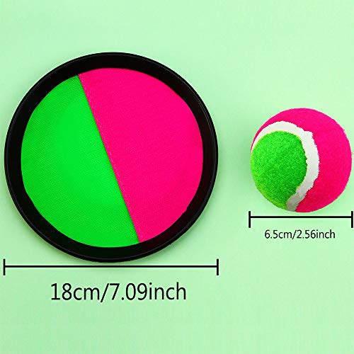 Knowing Lanzamiento Juguetes, Catch Paddle Game Set, 4 Paletas 2 Bolas, Juego Deportivo Paletas de Disco Toss Ball, con Bolsa Dealmacenamiento Knowing Lanzamiento Juguetes, Catch Paddle Game Set, 4 Paletas 2 Bolas, Juego Deportivo Paletas de Disco Toss Ball, con Bolsa Dealmacenamiento