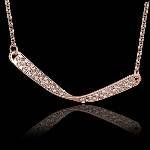 KnSam Joyería de Moda Collar de Plata Mujer, Chapado en Plata Boomerang Colgante Cristal para Mujer Joya Original Joya Original KnSam Joyería de Moda Collar de Plata Mujer, Chapado en Plata Boomerang Colgante Cristal para Mujer Joya Original Joya Original