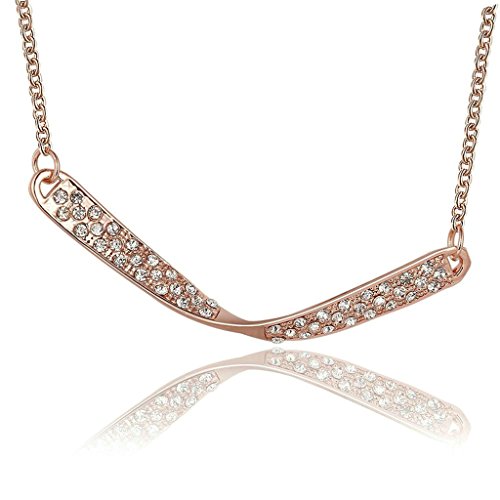KnSam Joyería de Moda Collar de Plata Mujer, Chapado en Plata Boomerang Colgante Cristal para Mujer Joya Original Joya Original KnSam Joyería de Moda Collar de Plata Mujer, Chapado en Plata Boomerang Colgante Cristal para Mujer Joya Original Joya Original